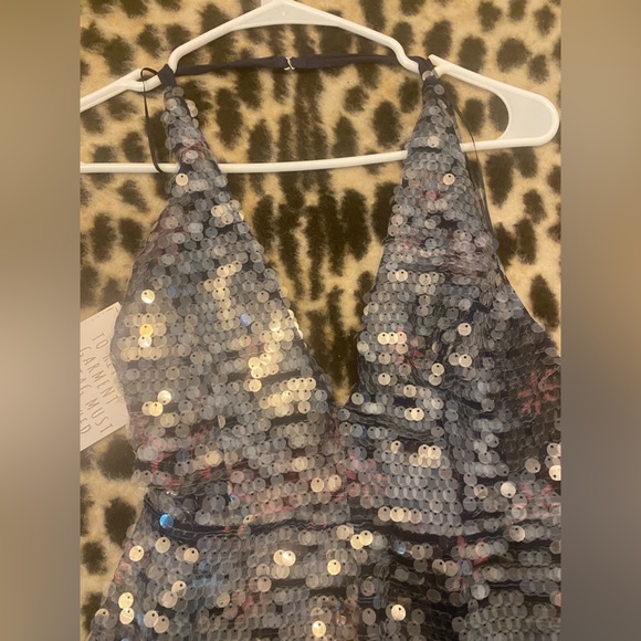 NWT FREE PEOPLE So Fine Sequin Jumpsuit - Picture 7 of 7